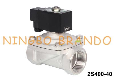Chine Acier inoxydable électrique 24VDC 220VAC de vanne électromagnétique de l'eau de 1,5 pouces à vendre