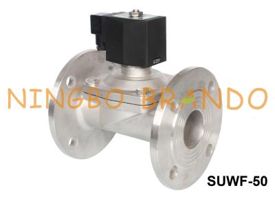 Chine acier inoxydable 24V 220V de vanne électromagnétique de bride de l'eau DN50 de 2