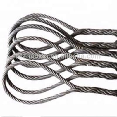China DIN Standard Loop LIFTING Soft Hand Spliced Wire Rope Sling for sale