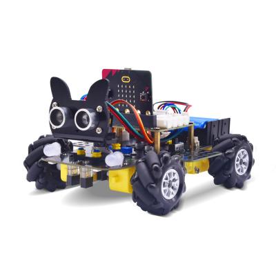 China Starter Kit for BBC Microbit Omnidirectional Motion 4WD Mecanum Robot Car for Micro:bit Toy Robot Car with Development Board Micro Bit V2 for sale