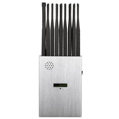 China 18 antennans portable signal jammer blocking mobile phone 2G, 3G, 4G, 5G and GPSL1, GPSL2-L5, GPSL3-L4 , 2.4GWIFI, 5.2GWIFI, 5.8GWIFI, UHF, RF, Lojack signals. for sale