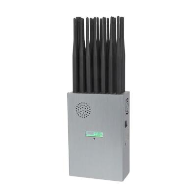 China New design 21 antennans portable signal jammer blocking mobile phone 2G, 3G, 4G, 5G and GPS, WIFI, UHF, VHF, RF,LOJACK signals… for sale