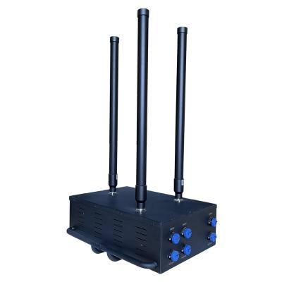 China 150W high power 3 antennas signal jammer blocks Drone/UAV signals, with a coverage range of up to 100 meters. for sale