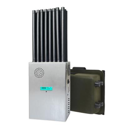 China New design 24 antennans portable signal jammer blocking mobile phone 2G, 3G, 4G, 5G, GPS, WIFI, UHF, VHF, RF,LOJACK signals for sale