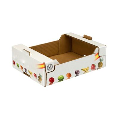 China Recyclable Specialized Fresh Fruit Box Tomato Cherry Cardboard Strong Cardboard Box For Fruits And Vegetables for sale