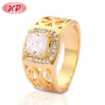 China CLASSIC design of Chinese style 18K Diamond Gold Finger Ring Rings for men with price for sale