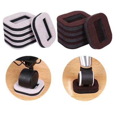 China Thicken Furniture Protector Felt Cups Pads Furniture Bottom Caster Cups For Hardwood Floors for sale