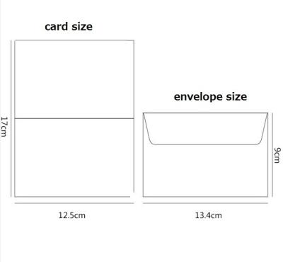 China Merry Christmas Greeting Card Christmas Card from Europe Folded Cards and Matching Envelopes for sale