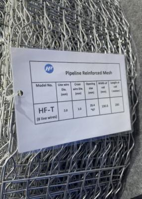 China 280m Rolllänge 2,0mm X 2,0mm Ölgasleitung Verstärkung Drahtnetz für Offshore zu verkaufen