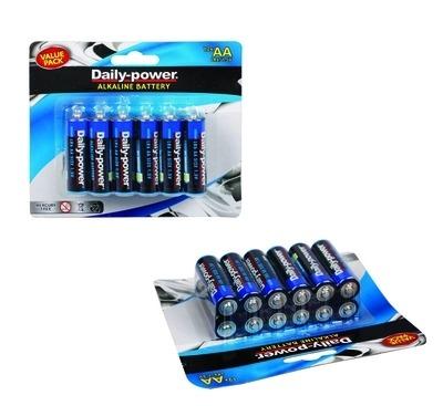 China Video Game Player Alkaline Battery AA Size 12 Packs for sale