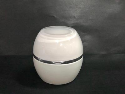 Chine Pots crèmes blancs réutilisables/conteneurs vides sûrs de soins de la peau/emballage cosmétique bouteille de crème à vendre