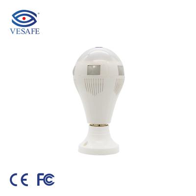Chine Panoramic Night Vision Night Vision Lamp Holder Bulb WiFi Monitor Wireless Camera Monitoring HD 1080P Video Indoor Camera à vendre