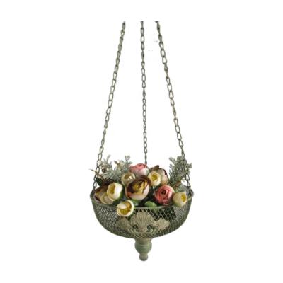 China Cheap Vintage Gold Garden Flower Pot Metal Viable For Wedding Home Decoration for sale