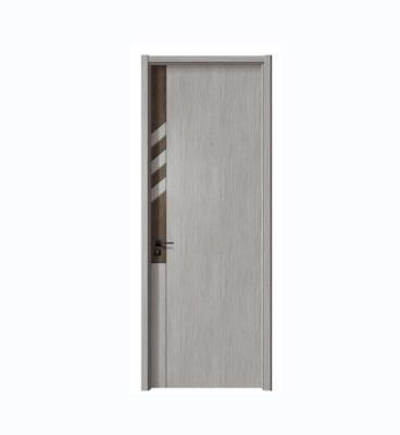 China Moistureproof Compound Entry Door Home Bedroom Solid Wood Modern Minimalist Room Door for sale
