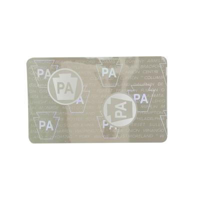 China Rainbow Holographic Transparent Sticker Custom Transparent Stickers Holographic Passport for sale