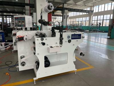 China Automatic High Precision Roll to Roll Label Cutter Rotary Sticker Cutting Slitting Machine for sale