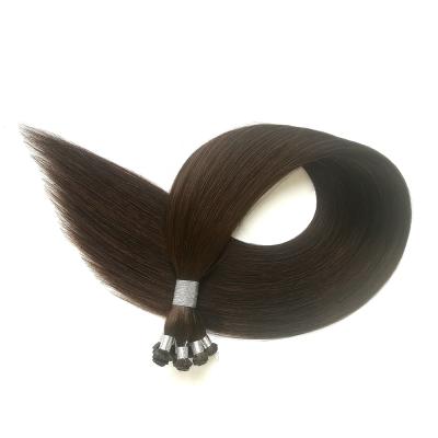 China Right Hand Tied Hair Extensions #2 Dark Brown 100% Quality Cuticle Aligned Human Virgin Double Drawn 12A Natural Weave Weft Bundles for sale