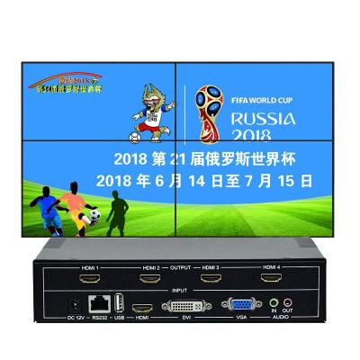 China Multi-screen display lcd screen advertising playback splicing 3 dvi in video processor 6 2x3 hdmi-compatible tv wall splicing controller for sale