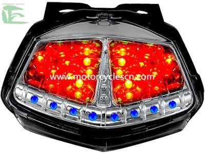 China LED Tail Lamp Color Motorcycle Parts Red ABS Parking Lights KAWASAKI ER-6N for sale