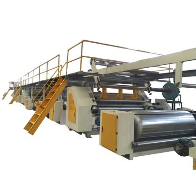 China 3 capas cadena de producción de la cartulina acanalada de 5 capas vida útil larga 90-130kw en venta
