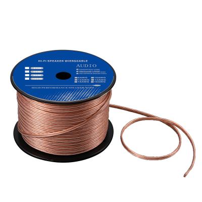 China Car 8 Speaker Wire OFC 10 12 14 16AWG Since BS CCA Speaker Cable Transparent Audio Wire for sale