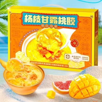 China Mango Pomelo Dessert Drink with Peach Gum 168g Plant Based Functional Jelly Supports Hydration and Skin Health Low Sugar Ready to Eat Tropical Asian Inspired Herbal Beverage for sale