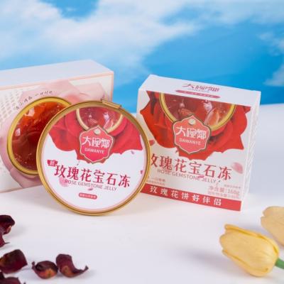 China Rose Herbal Jelly Dessert 168g Plant Based Functional Food Supports Skin Health and Female Wellness Ready to Eat Low Sugar Clean Label Snack for sale