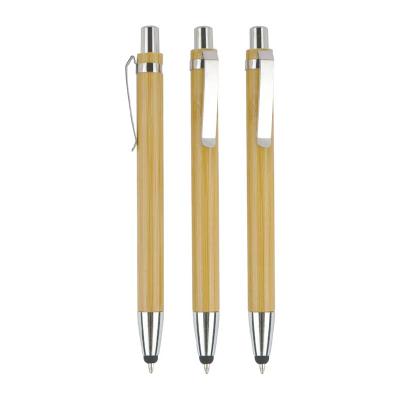China Factory price promotional pen wholesale high quality bamboo wooden pen with custom logo for sale