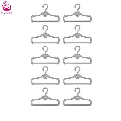 China Ucanaan 30Cm Doll Accessories Plastic Mini Doll Clothes 10PCS Mini Doll Clothes Hangers for sale