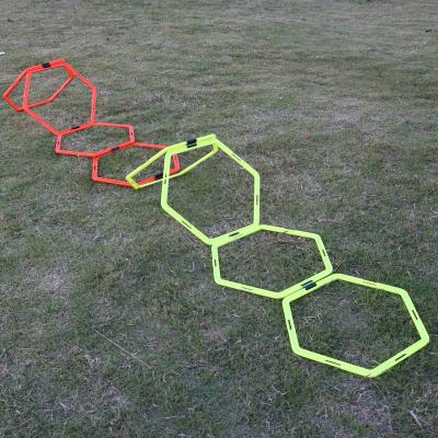 China ADJUSTABLE Agility Ringed Obstacles for Agility Legwork Training Hex Agility Rings 40cm Diameter Speed Rings Hexagon Rings for sale