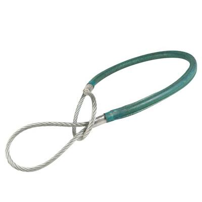 China Construction Soft Eye And Steel Wire Rubber Coated Eye Sling for sale