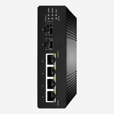 China 12Gbps de industriële de Schakelaarlaag 2+ van VlAN Gigabit leidt DIN-Spoor opzet ACL van QoS VLAN Te koop