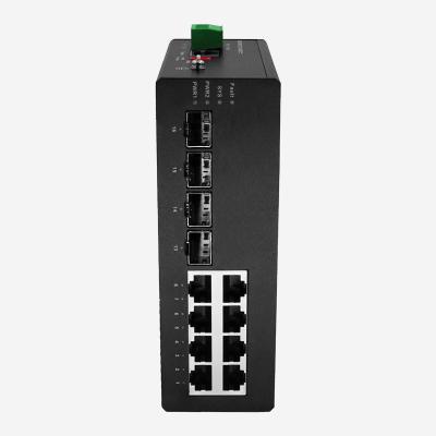 China 24 Gbps Gigabit 8 Port Industrial Layer 2+ Switch, ondersteunt DIN-Rail Mount voor naadloze netwerkintegratie Te koop