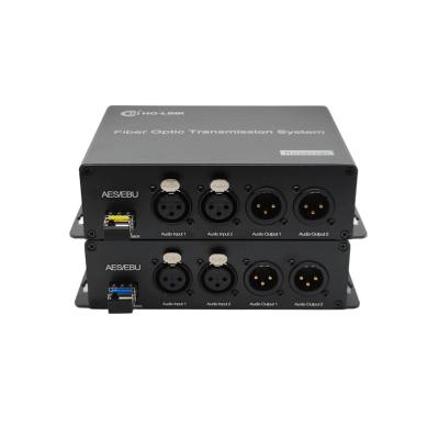 China 2 Kanal-Bidirectional-AES/EBU Balanced Digital Audio Fiber Optic Converter zu verkaufen