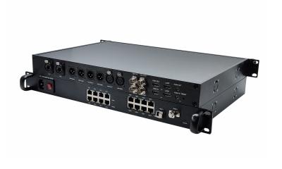 China 12G SDI-Videoübertragung mit XLR-Audio und Ethernet über Single Fiber zum Konvertieren zu verkaufen