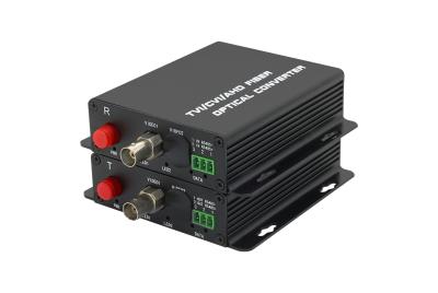 China 1 channel TVI/CVI/AHD 1080p/720P RS485 data fiber video converter for sale