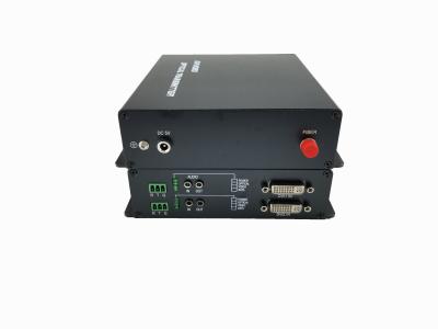 China All Digit Remote Control Fiber Dvi Extender With Umcompressed Audio / Video Signal for sale