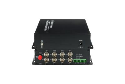 China De volledige enige wijze 4channel HD SDI van HD en de video van de Lijn uit zender aan vezelconvertor met RS485-gegevens SFP Ethernet Te koop