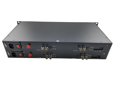 China De zendervideo van de REK Volledige HD enige wijze 4channel HD SDI aan vezelconvertor met RS485-gegevens Te koop