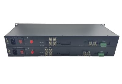 China De zendervideo van de rek Volledige HD enige wijze 6channel HD SDI aan vezelconvertor met gegevens Te koop