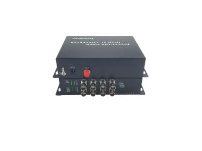 China 8-Ch 1080p hdcvi\ahd\hd-tvi to fiber media converter with 1 CH video BNC , 1CH data rs485, FC, 20KM,FC Port,Single mode. for sale