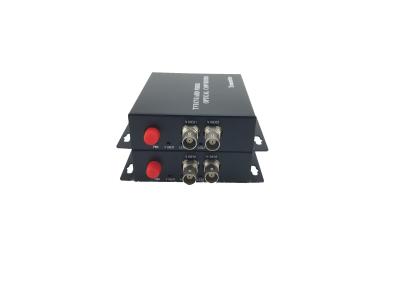 China HD 1080P TVI/TVI/AHD to Fiber Video Converter with 1 Channel Reverse RS485 Data/Audio for sale