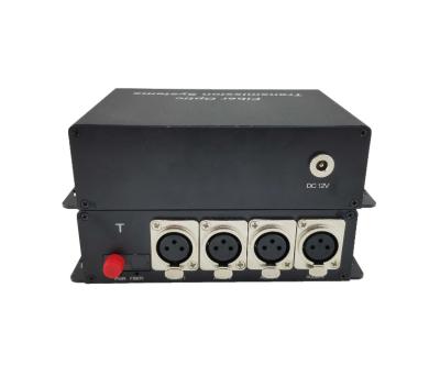 China 4 o canal XLR dianteiro equilibrou o áudio ao conversor da fibra, transmite sinais audio da qualidade até 12,5 milhas de único-modo à venda