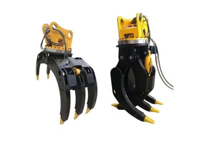 China Accesorios de excavadora 6-8T agarre hidráulico para agarrar piedra de tronco en venta