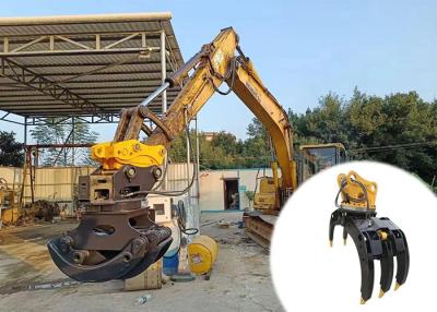 China Excavadora de 10 a 35 toneladas Agarrador hidráulico para agarrar troncos de piedra en venta