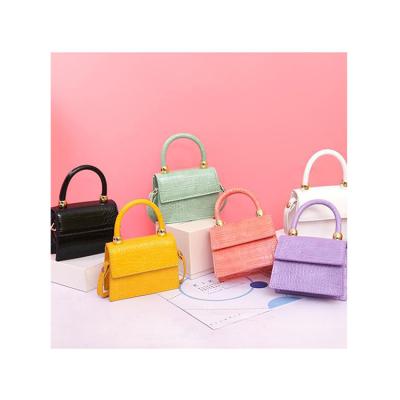 China Fashion Mini Crocodile Pattern Women Leisure Cross - Body Bag Small PU Leather Top-handle Shoulder Handbags Female Messenger Bags for sale
