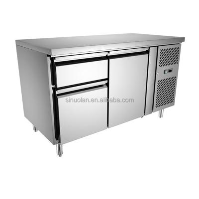 China Acero inoxidable comercial debajo del congelador contrario del congelador/de la mesa de trabajo de la cocina en venta