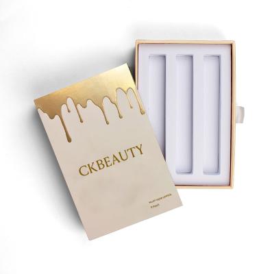 China Personalisierte goldgeprägte Kosmetik-Boxen personalisierte Lippenstift-Papier-Boxen für den Einzelhandel zu verkaufen