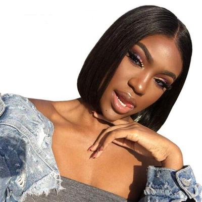 China Glueless Bob Wigs Human Hair Lace Front Short Human Hair Bob Wigs 8-14 Inch For Black Women for sale