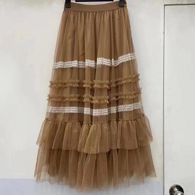 China Breathable Latest Women's Tulle Skirts, Excellent Cake Style Wholesale Simple And Generous Skirts, Best Ladies for sale